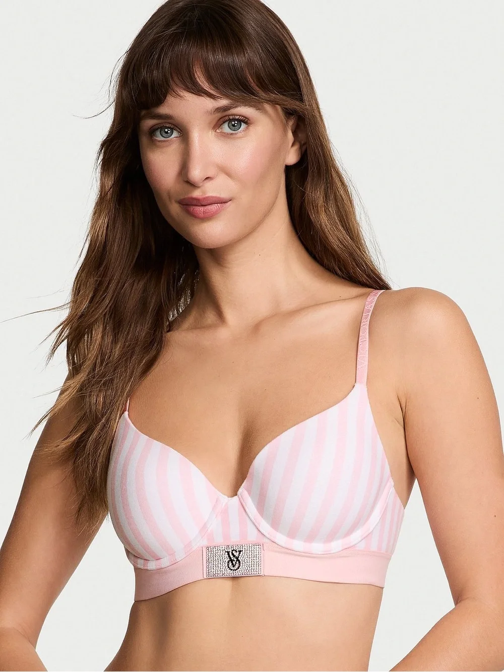 Victoria’s Secret Shine Patch Lightly Lined Demi T-Shirt Bra - Picture 2 of 9